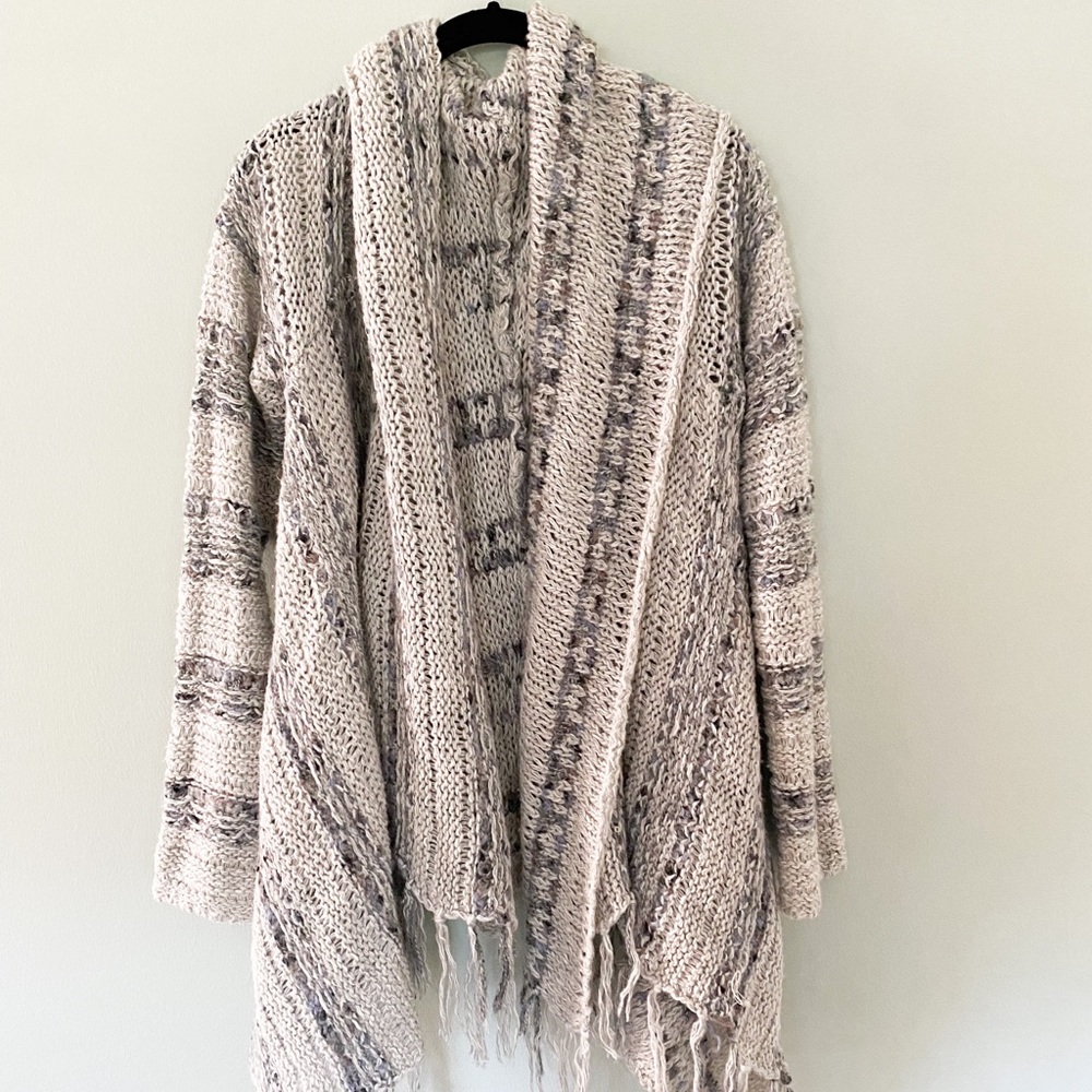Like New Free People Grey Sweater Cardigan